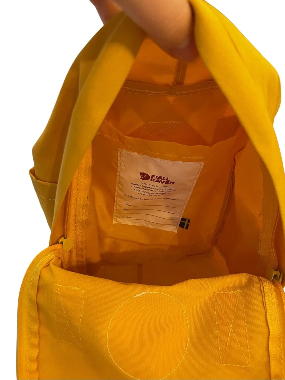 Fjallraven Kanken Classic Yellow Mini Backpack